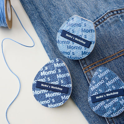 MOMO'S WORKSHOP Black Denim Makeup Sponges