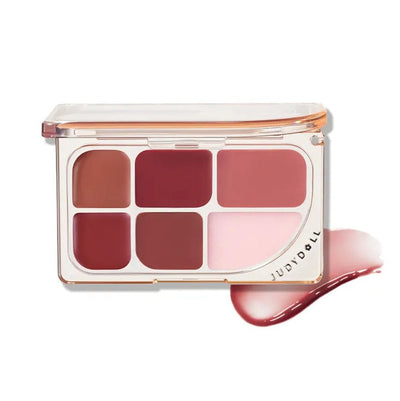 JUDYDOLL 6-Color Multi-Use Lip Palette