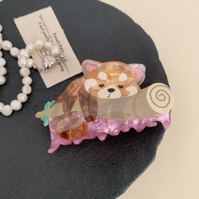 Acetate Cartoon Animal Hair Claw Clip