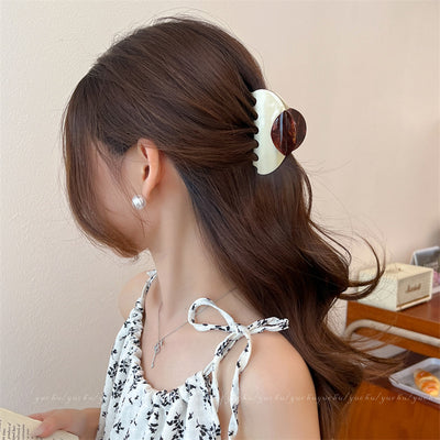 Acetate Patchwork Hair Claw Clip – Medium