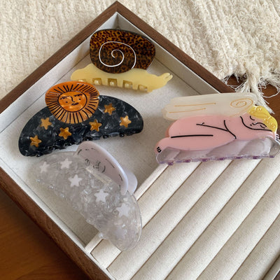 Acetate Quirky Cartoon Hair Claw Clip - Medium