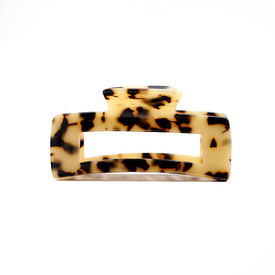 French Rectangle Hair Claw Clip –  Acrylic (Large)