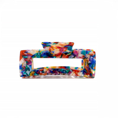French Rectangle Hair Claw Clip –  Acrylic (Large)