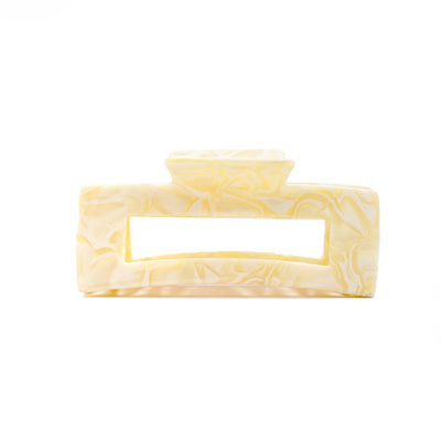 French Rectangle Hair Claw Clip –  Acrylic (Large)