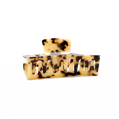 French Rectangle Hair Claw Clip –  Acrylic (Large)