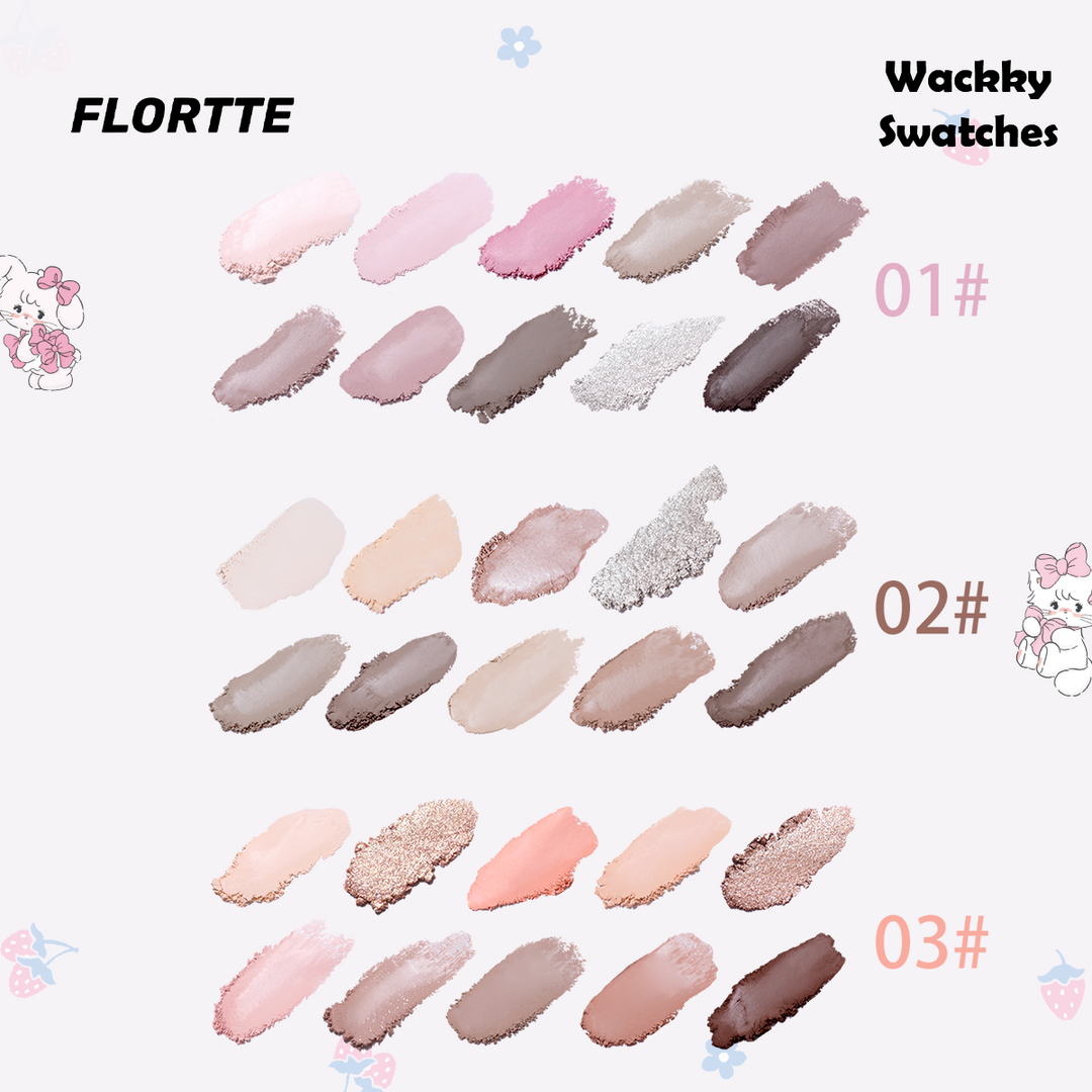 FLORTTE Wackky Series Ten-Color Eyeshadow Palette