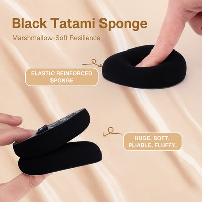 MOMO'S WORKSHOP Black Denim Makeup Sponges