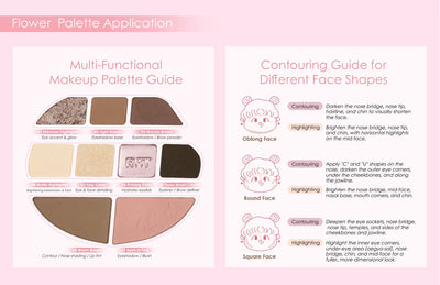 Romantic Beauty Comprehensive 9 Colour Flower Palette