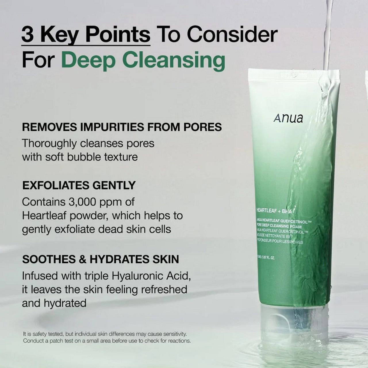 Anua Heartleaf BHA Quercetinol Pore Deep Cleansing Foam 150ml