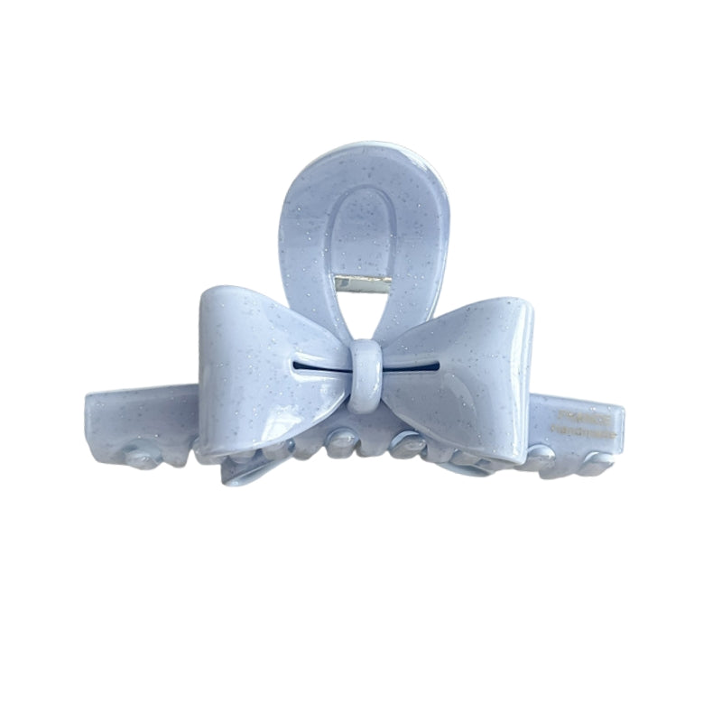 Polka Dot Double-Sided French Ribbon Hair Claw –  Medium