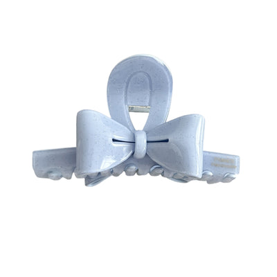 Polka Dot Double-Sided French Ribbon Hair Claw –  Medium