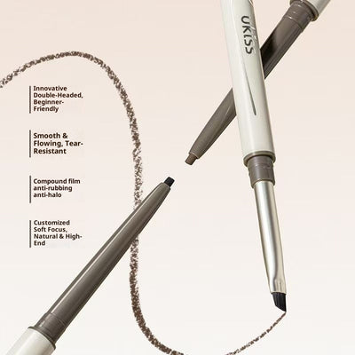 UKISS Dual-Ended Blade Brush waterproof pencil Eyeliner Gel Pen