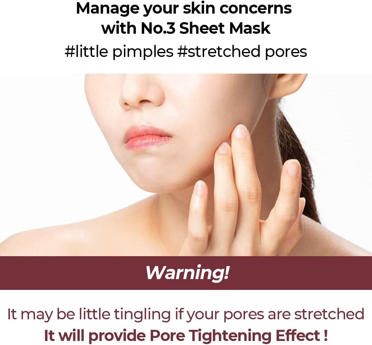 Numbuzin No. 3 Tingle-Pore Softening Sheet Mask