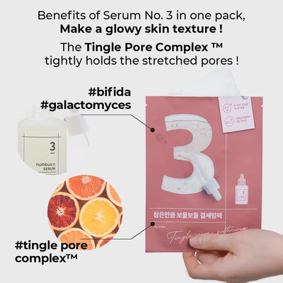 Numbuzin No. 3 Tingle-Pore Softening Sheet Mask