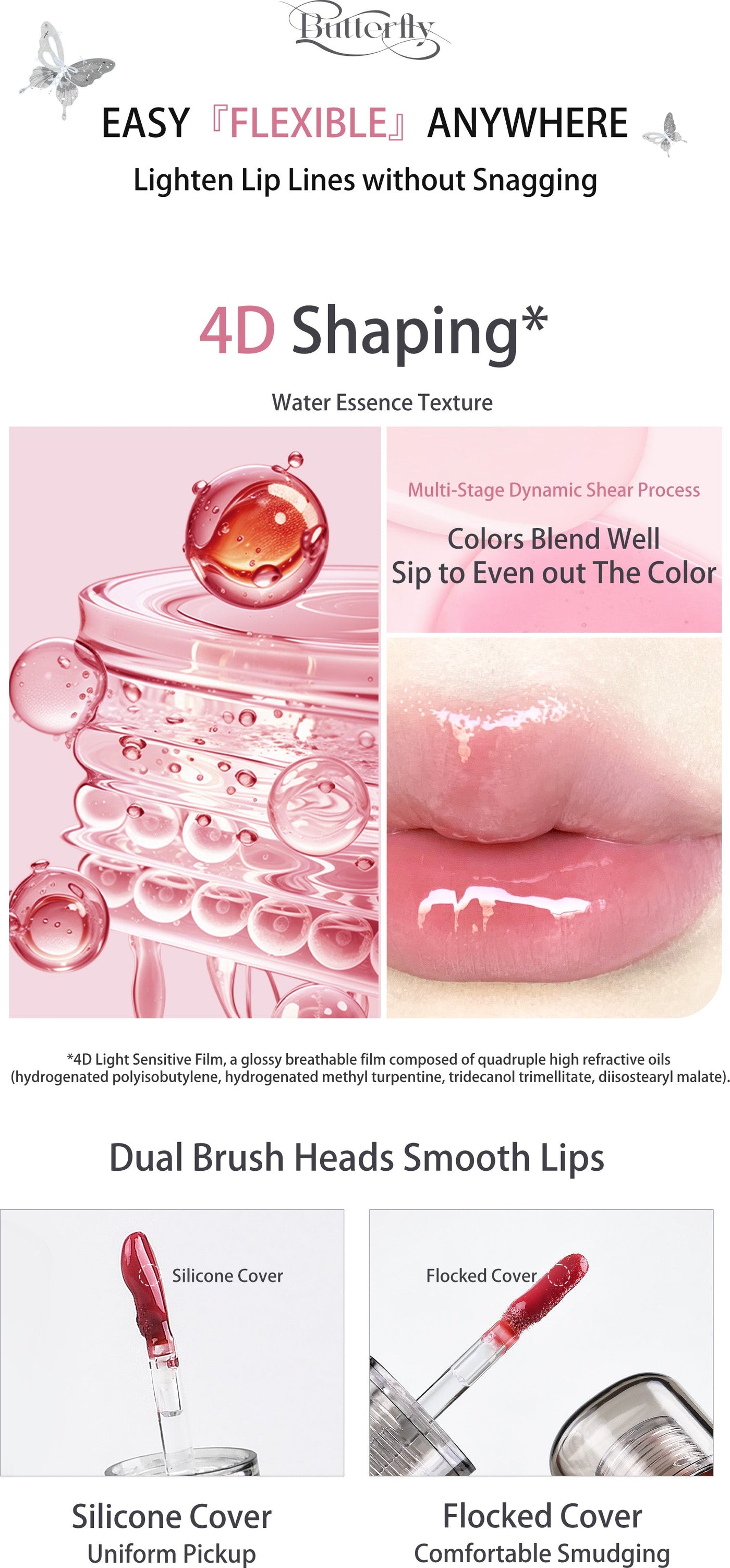 FLORTTE Twin Butterfly Series Lip Serum