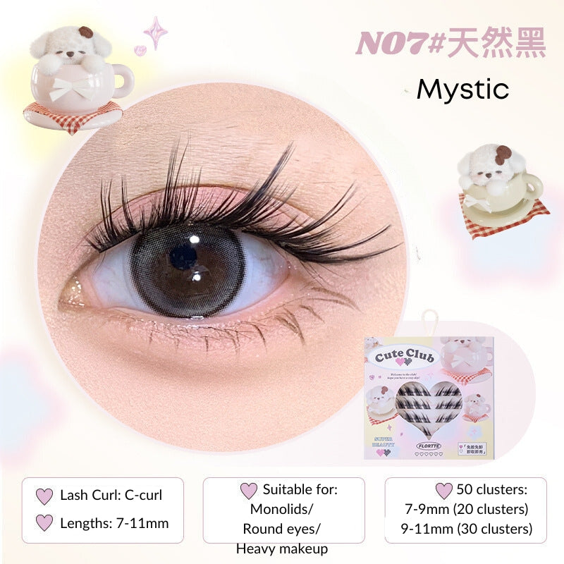 FLORTTE I Am Super Beauty Cute Club Glue-Free False Eyelashes