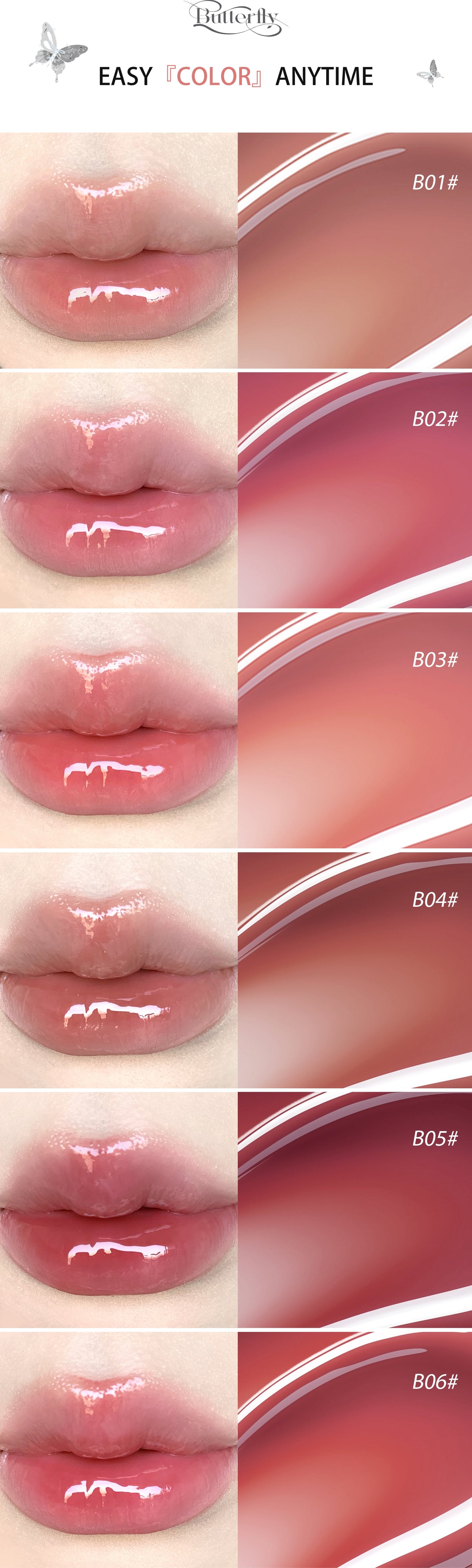 FLORTTE Twin Butterfly Series Lip Serum