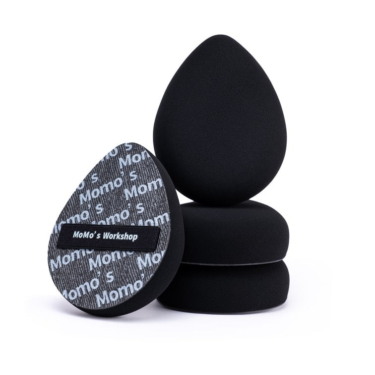 MOMO'S WORKSHOP Black Denim Makeup Sponges