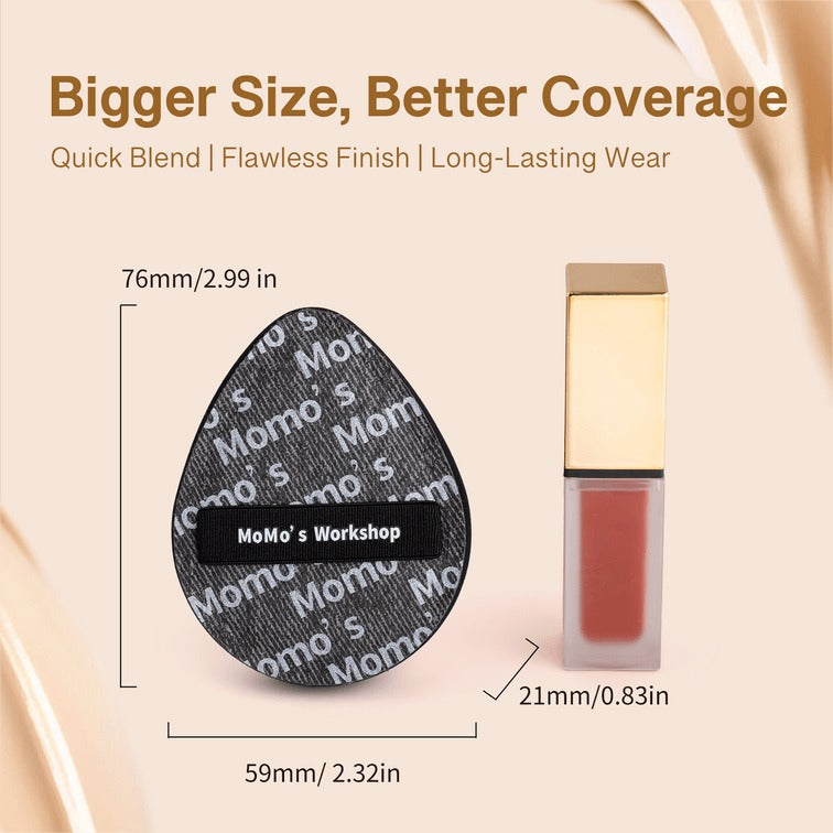 MOMO'S WORKSHOP Black Denim Makeup Sponges