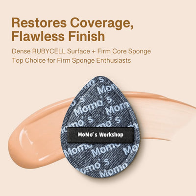 MOMO'S WORKSHOP Black Denim Makeup Sponges