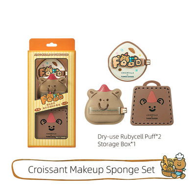 AMORTALS x TUNEE GOODS Croissant Makeup Sponge Set