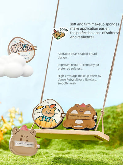 AMORTALS x TUNEE GOODS Croissant Makeup Sponge Set