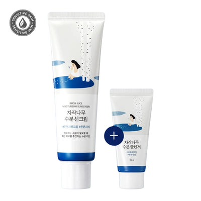 ROUND LAB – Birch Juice Moisturizing Sunscreen SPF50+ PA++++ (50ml + 20ml Set)