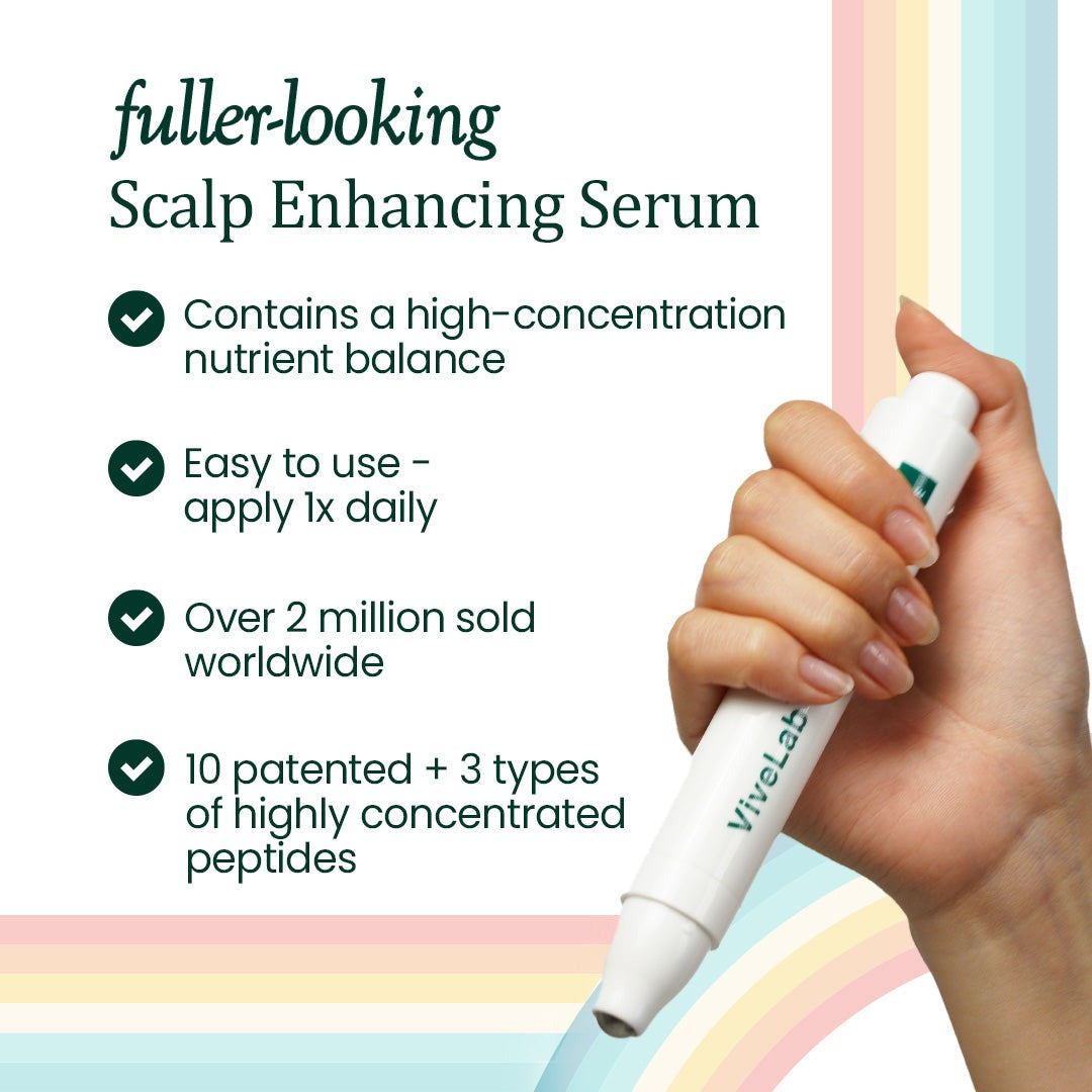 Vivelab Scalp & Hair Serum for Thinning Hair (15ml) – Clinically Tested, Nourishing Formula with Biotin & Peptides for a Healthy Scalp & Fuller-Looking Hair