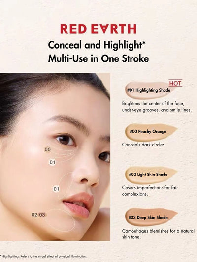 Red Earth Nude Wear Full Coverage Concealer