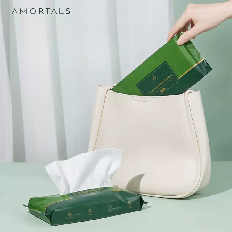 AMORTALS Soft & Skin-Friendly Extraction Towel (20pcs, Portable Pack)