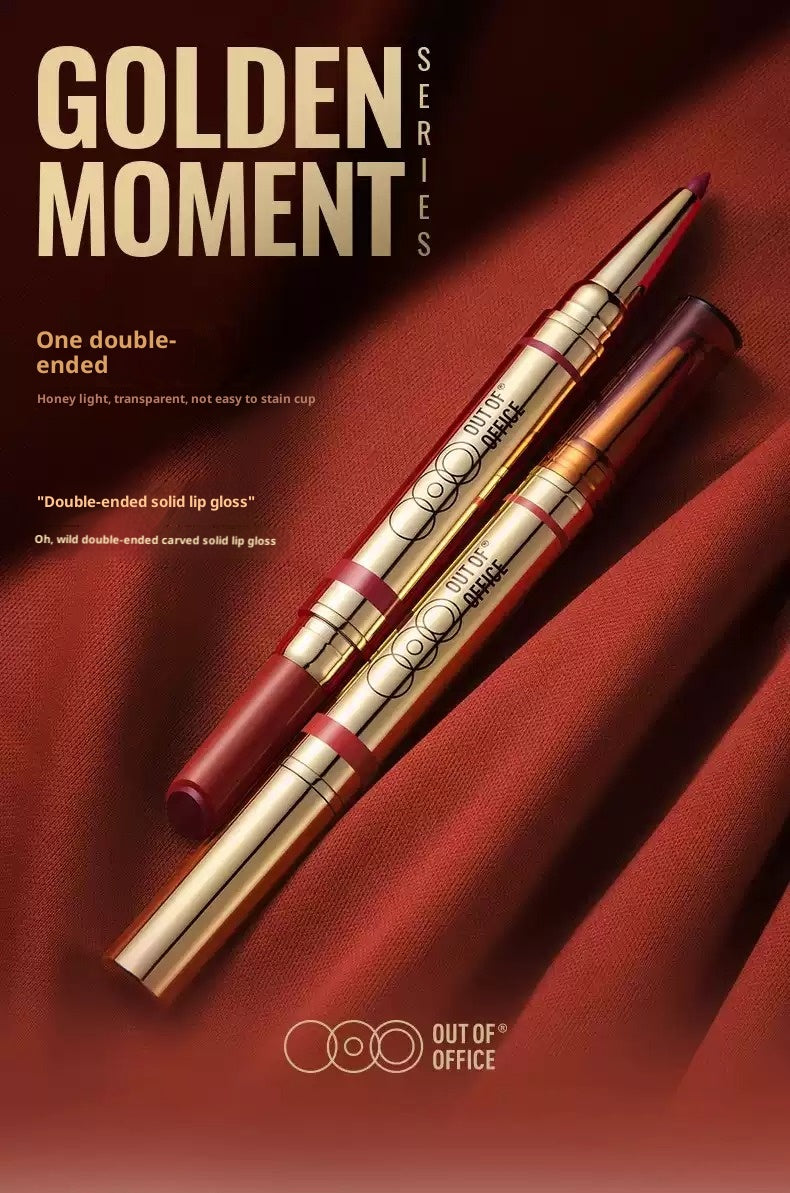 Out of Office 2-in-1 Lip Balm & Lip Liner Duo creamy lipstick