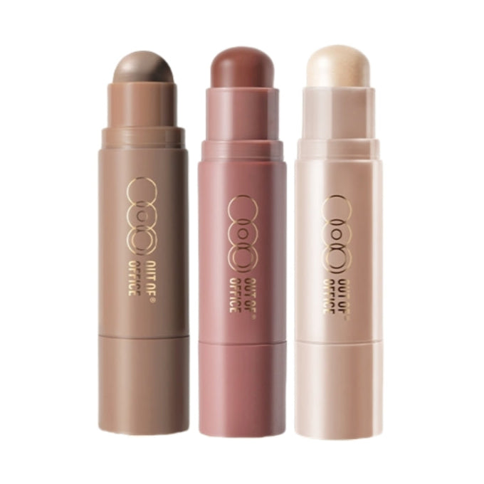 OUT OF OFFICE Contour · Highlight · Blush Glowfix Sculpting Stick