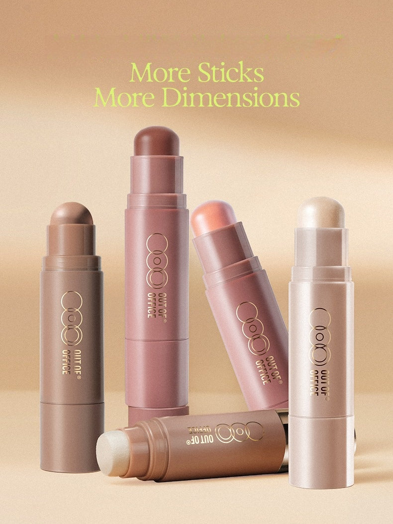 OUT OF OFFICE Contour · Highlight · Blush Glowfix Sculpting Stick