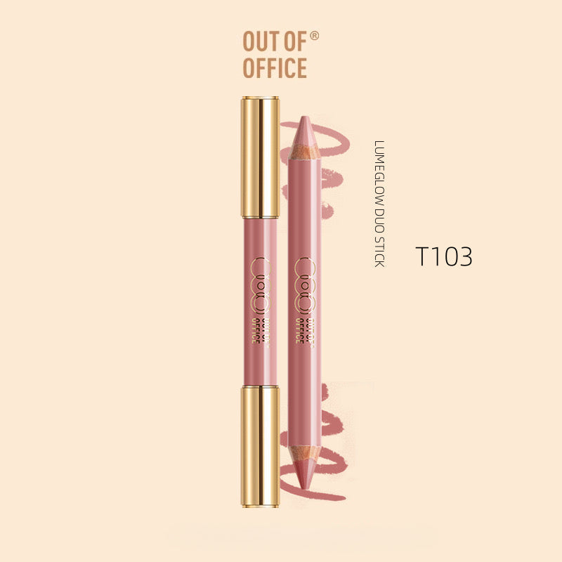 OUT OF OFFICE blush Lumeglow Duo Pencil (+sharpener）