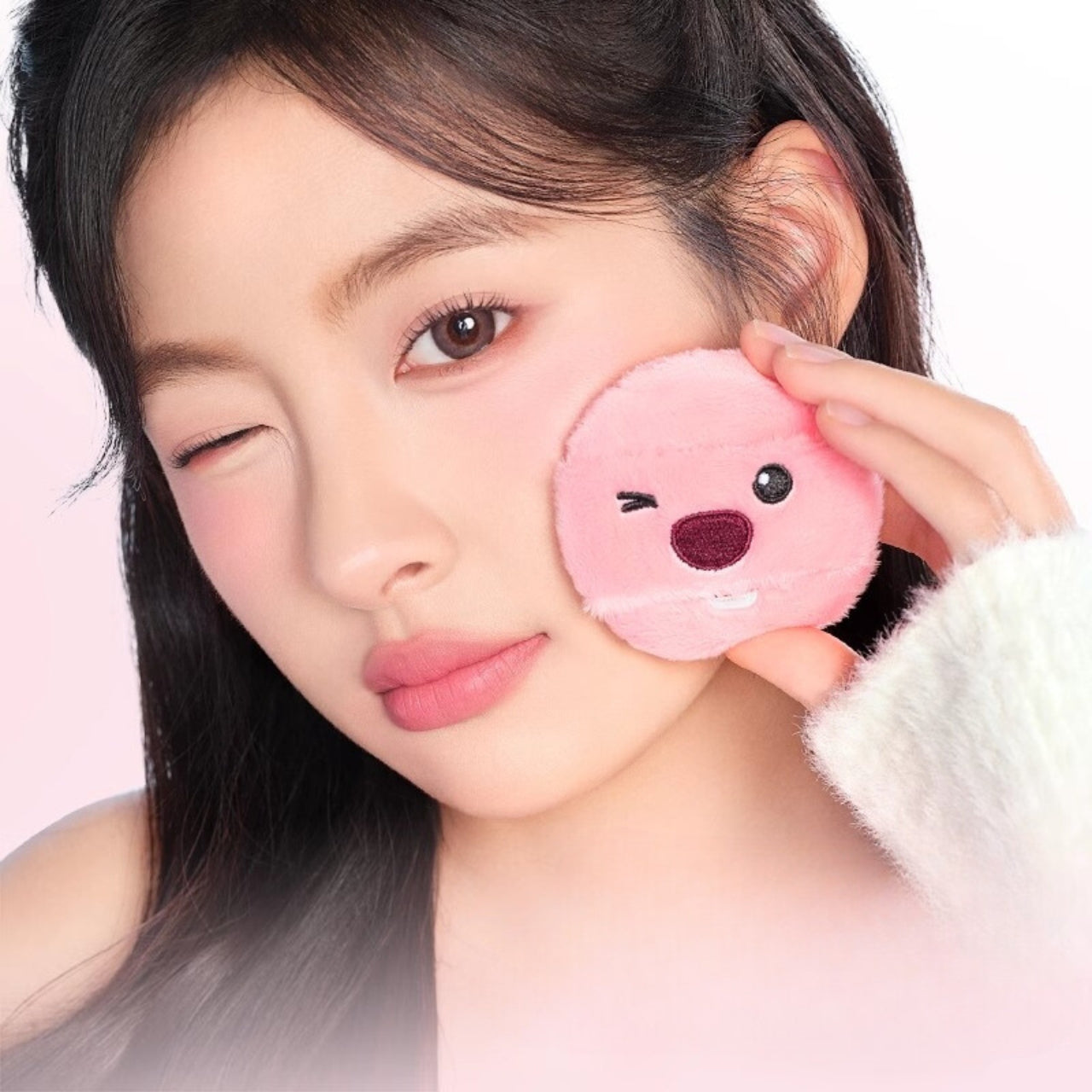 EVERBAB X LOOPY Limited Edition Velvety Loose Powder Puff 2pcs