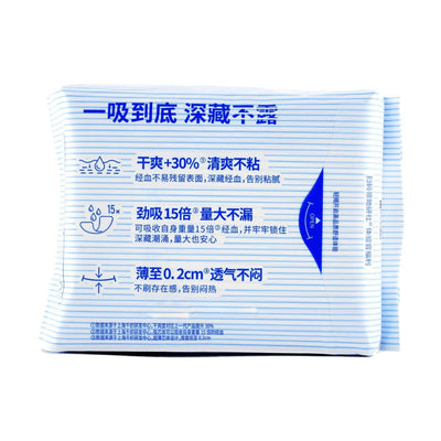 HERLAB Deep Blue Ultra-Thin soft Cotton Sanitary Pad (8 pcs)