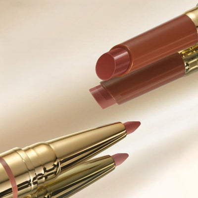 Out of Office 2-in-1 Lip Balm & Lip Liner Duo creamy lipstick