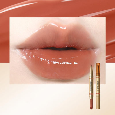 Out of Office 2-in-1 Lip Balm & Lip Liner Duo creamy lipstick