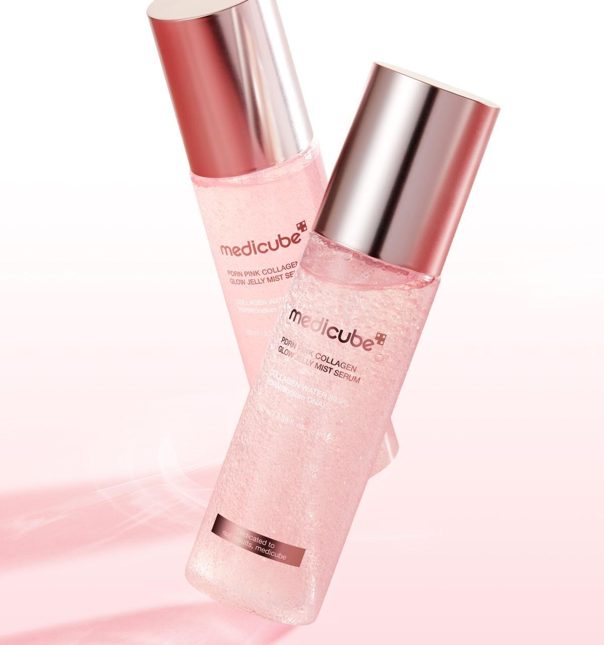 MEDICUBE PDRN Pink Collagen Glow Jelly Mist Serum 100ml + serum 5ml +cream 10ml