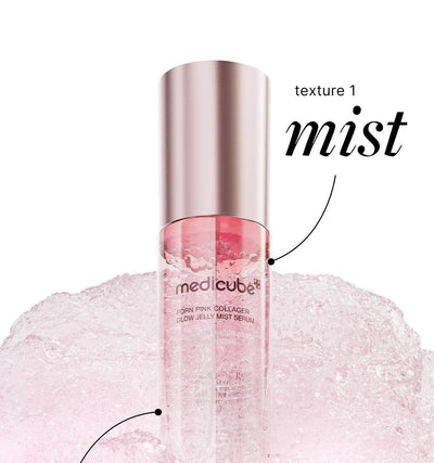 MEDICUBE PDRN Pink Collagen Glow Jelly Mist Serum 100ml + serum 5ml +cream 10ml