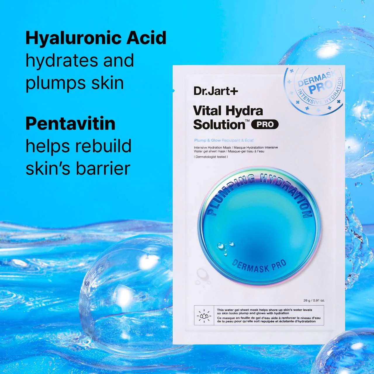 Dr. Jart+  Vital Hydra Solution™ PRO Glow Face Mask with Hyaluronic Acid