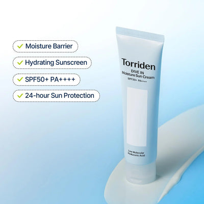 TORRIDEN – DIVE-IN Watery Moisture Sun Cream SPF50+ PA++++ (60ml)