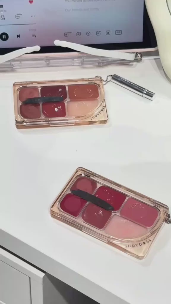 JUDYDOLL 6-Color Multi-Use Lip Palette