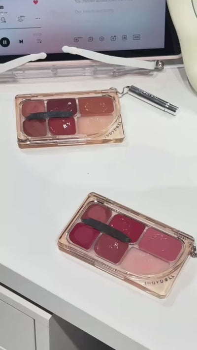 JUDYDOLL 6-Color Multi-Use Lip Palette