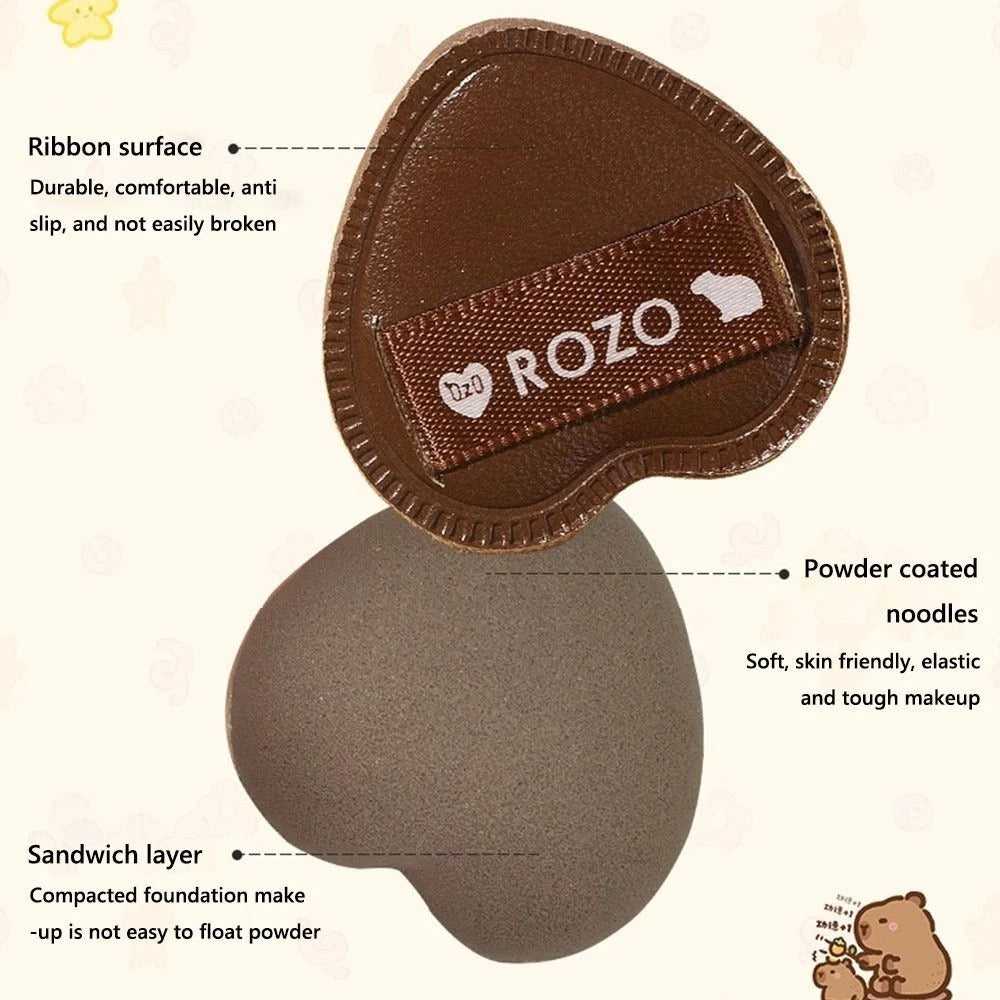 ROZO Capybara Finger Sized Powder Puff