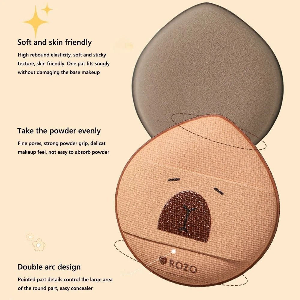 ROZO Capybara Finger Sized Powder Puff