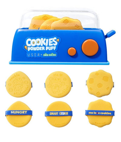 USER X SESAME STREET Cookies Powder Puff Set (6 Packs)