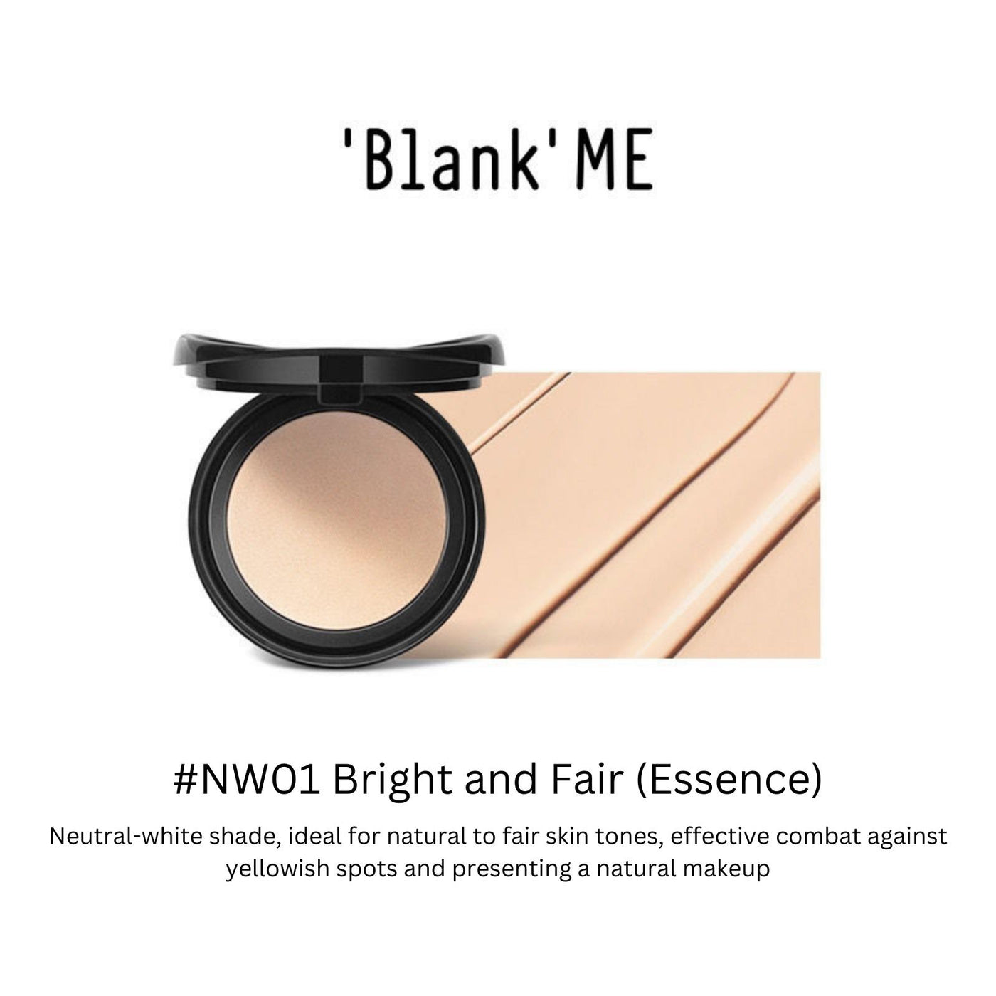 BLANK ME Foundation SPF50+/PA+++ For Oily Skin