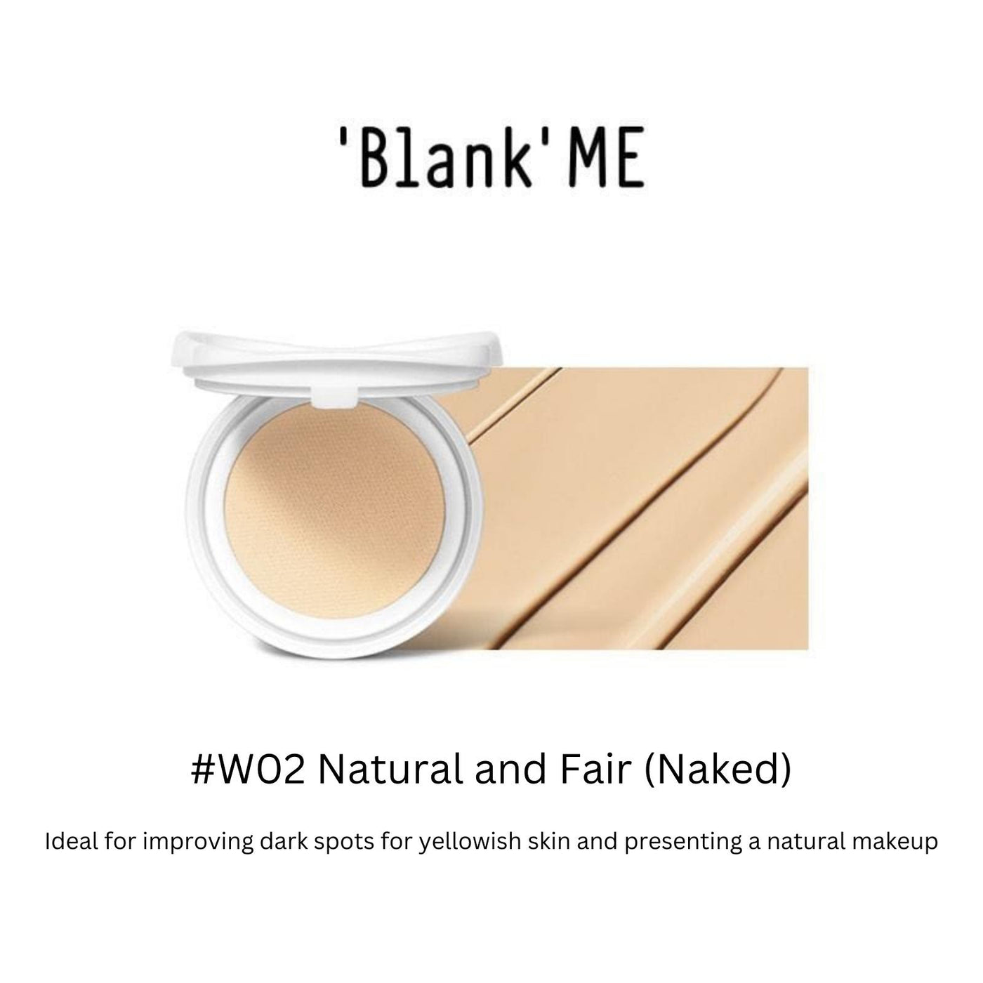 BLANK ME Foundation SPF50+/PA+++ For Oily Skin
