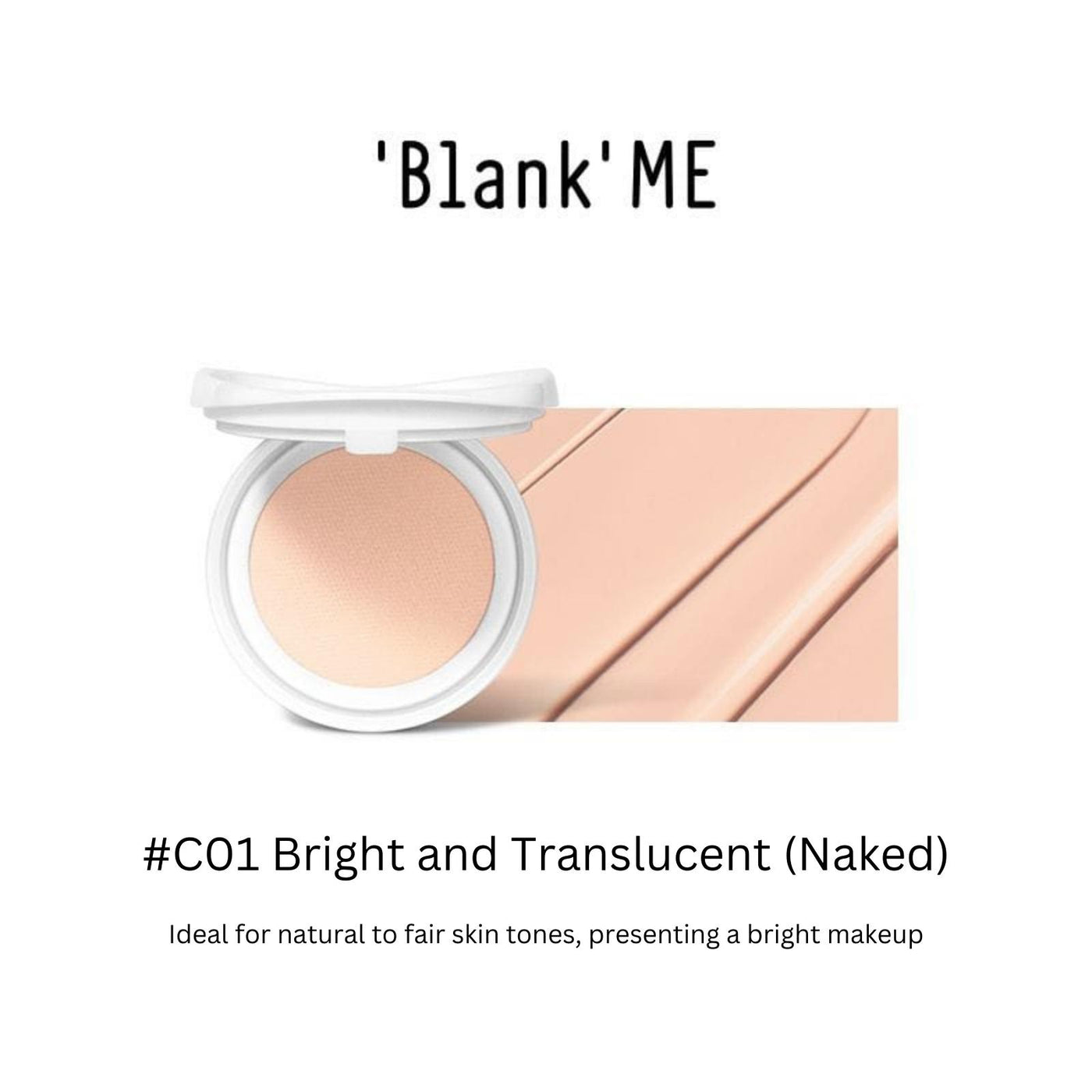 BLANK ME Foundation SPF50+/PA+++ For Oily Skin